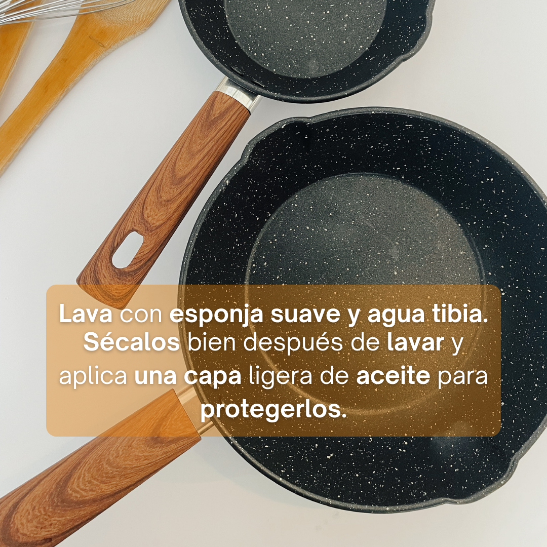Set de 3 sartenes
