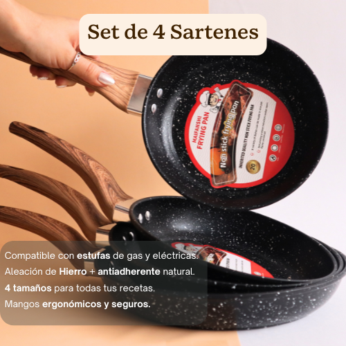 Set de sartenes x4